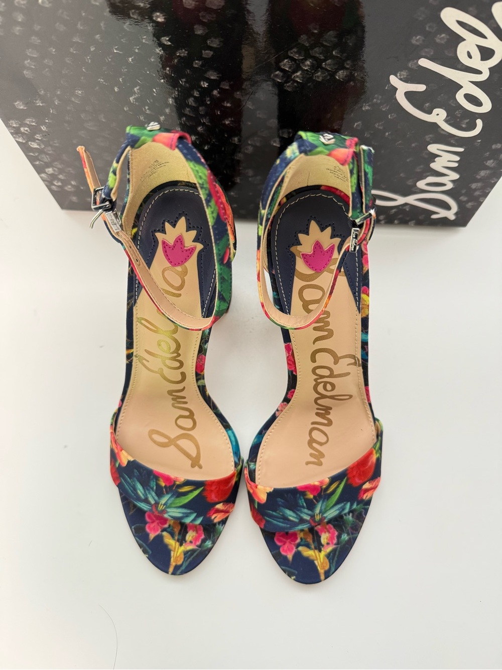 Sam Edelman Multicolor Floral Heels